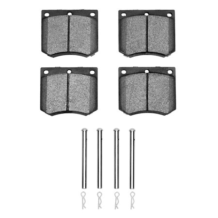 Dynamic Friction Co 5000 Euro Ceramic Brake Pads and Hardware Kit, Low Dust, Front 1600-0330-01